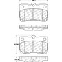 Posi Quiet Ceramic Brake Pads with Shims and Hardware for 2006-2013 Lexus (IS250) 105.11131