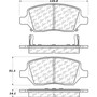 Posi Quiet Ceramic Brake Pads with Shims and Hardware for 2005-2017 Buick/Chevrolet/Pontiac (Terraza, Uplander, Montana, MV-1) 105.10930