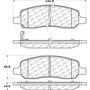 Posi Quiet Ceramic Brake Pads with Shims and Hardware for 2006-2011 Cadillac/Buick (DTS, Lucerne) 105.11720