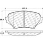 Posi Quiet Ceramic Brake Pads with Shims and Hardware for 2006-2015 Mazda (MX-5 Miata, MX-5) 105.11790