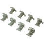 Posi Quiet Ceramic Brake Pads with Shims and Hardware for 2009-2017 Chevrolet/GMC 105.14110