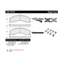 Posi Quiet Ceramic Brake Pads with Shims and Hardware for 2009-2017 Chevrolet/GMC 105.14110