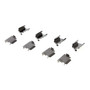 Posi Quiet Ceramic Brake Pads with Shims and Hardware for 2004-2013 Ford/Mercury/Chrysler 105.10210