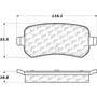 Posi Quiet Ceramic Brake Pads with Shims and Hardware for 2004-2013 Ford/Mercury/Chrysler 105.10210