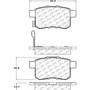 Posi Quiet Ceramic Brake Pads with Shims and Hardware for 2008-2010 Honda/Acura (Accord, TSX) 105.13360