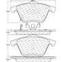 Posi Quiet Ceramic Brake Pads with Shims and Hardware for 2006-2007 Mazda (6) 105.11860