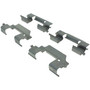 Posi Quiet Ceramic Brake Pads with Shims and Hardware for 2008-2016 Cadillac/Chevrolet/Saab (CTS, Camaro, SRX, 9-4X) 105.13370
