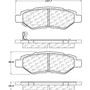 Posi Quiet Ceramic Brake Pads with Shims and Hardware for 2008-2016 Cadillac/Chevrolet/Saab (CTS, Camaro, SRX, 9-4X) 105.13370