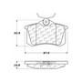 Posi Quiet Extended Wear Brake Pads with Shims for 1984-2020 Peugeot/Volkswagen/Audi (405, Jetta, Golf, Quantum) 106.03400