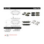 Posi Quiet Ceramic Brake Pads with Shims and Hardware for 2014-2018 Mazda (3, 3 Sport) 105.17290