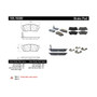 Posi Quiet Ceramic Brake Pads with Shims and Hardware for 2012-2016 Mitsubishi (i-MiEV) 105.16580