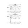Posi Quiet Extended Wear Brake Pads with Shims and Hardware for 2000-2006 INFINITI/Nissan (G20, I30, I35, Maxima) 106.09000