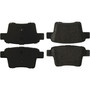 Posi Quiet Extended Wear Brake Pads with Shims and Hardware for 2005-2009 Ford/Mercury/Jaguar (Five Hundred, Freestyle, Montego, X-Type)
