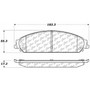 Posi Quiet Extended Wear Brake Pads with Shims and Hardware for 2005-2021 Dodge/Chrysler/Ford (Magnum, 300, Charger, Caliber) 106.10580