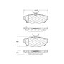 Posi Quiet Extended Wear Brake Pads with Shims and Hardware for 2011-2014 Ford (Mustang) 106.14650