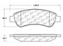 Posi Quiet Extended Wear Brake Pads with Shims for 2014-2020 Ram (ProMaster 1500, ProMaster 2500, ProMaster 3500, ProMaster Rapid) 106.14901