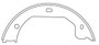 Premium Parking Brake Shoes for 2005-2008 Ford/Mazda/Mercury (Escape, Tribute, Mariner) 111.08770