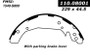 Premium Brake Shoes for 2003-2011 Chrysler/Dodge/Chevrolet (Sebring, Stratus, HHR, G5) 111.08001