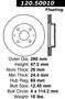 Premium Brake Rotor for 2002-2006 Kia/Hyundai (Optima, Sonata, Magentis) 120.50010
