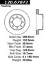 Premium Brake Rotor for 2009-2024 Dodge/Ram (Ram 2500, Ram 3500, 2500, 3500) 120.67072