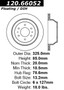 Premium Brake Rotor for 2002-2009 Isuzu/Chevrolet/GMC (Ascender, Trailblazer, Envoy, Bravada) 120.66052