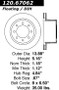 Premium Brake Rotor for 2003-2008 Dodge (Ram 2500, Ram 3500, Ram 1500, Ram 4000) 120.67062