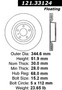C-Tek Standard Brake Rotor for 2008-2012 Audi (S5, S4) 121.33124