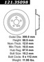 C-Tek Standard Brake Rotor for 2007-2013 Mercedes-Benz (S550, SL550, CL550, S400) 121.35098