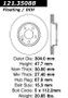 C-Tek Standard Brake Rotor for 2004-2009 Mercedes-Benz (E320, E350) 121.35088