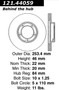 C-Tek Standard Brake Rotor for 1989-1995 Toyota (Pickup) 121.44059