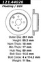 C-Tek Standard Brake Rotor for 1983-1984 Toyota (Cressida) 121.44026