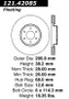 C-Tek Standard Brake Rotor for 2004-2023 Nissan/Suzuki (Pathfinder, Xterra, Frontier, Equator) 121.42085