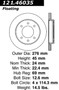 C-Tek Standard Brake Rotor for 1991-1992 Mitsubishi (Galant) 121.46035