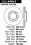 C-Tek Standard Brake Rotor for 1987-1989 Toyota (Van) 121.44048