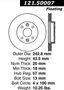 C-Tek Standard Brake Rotor for 1994-2000 Kia (Sephia, Spectra) 121.50007