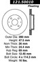C-Tek Standard Brake Rotor for 2002-2006 Kia/Hyundai (Optima, Sonata, Magentis) 121.50010
