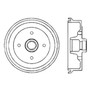 Premium Brake Drum for 1965-2004 Volkswagen (Beetle, Karmann Ghia, Sedan, Safari) 122.33005