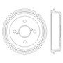 Premium Brake Drum for 2000-2005 Toyota (Echo) 122.44039