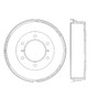 Premium Brake Drum for 1985-2018 Nissan (D21, Frontier, Pathfinder, Pickup) 122.42025