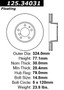 Premium High Carbon Alloy Brake Rotor for 1991-2001 BMW (540i, 740i, 740iL, 850Ci) 125.34031