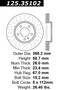 Premium High Carbon Alloy Brake Rotor for 2007-2014 Mercedes-Benz (S65 AMG, CL63 AMG, S63 AMG, CL65 AMG) 125.35102