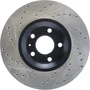 Sport Drilled & Slotted Brake Rotor; Front Left for 1997-2011 Audi/Seat (A8, A8 Quattro, A6, A6 Quattro) 127.33107L