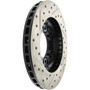 Sport Drilled & Slotted Brake Rotor; Front Left for 1993-2004 Mitsubishi (Montero, Montero Sport) 127.46040L