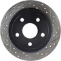 Sport Drilled & Slotted Brake Rotor; Rear Left for 2007-2018 Jeep (Wrangler, Wrangler JK) 127.67067L