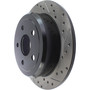 Sport Drilled & Slotted Brake Rotor; Rear Left for 2007-2018 Jeep (Wrangler, Wrangler JK) 127.67067L