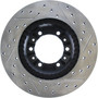 Sport Drilled & Slotted Brake Rotor; Front Right for 1993-2004 Mitsubishi (Montero, Montero Sport) 127.46040R