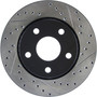 Sport Drilled & Slotted Brake Rotor; Front Left for 2007-2018 Jeep (Wrangler, Wrangler JK) 127.67068L
