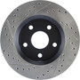 Sport Drilled & Slotted Brake Rotor; Front Left for 2007-2018 Jeep (Wrangler, Wrangler JK) 127.67068L