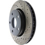 Sport Drilled & Slotted Brake Rotor; Front Left for 2007-2018 Jeep (Wrangler, Wrangler JK) 127.67068L