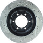 Sport Drilled & Slotted Brake Rotor; Front Left for 2010-2023 Toyota/Lexus (4Runner, GX460) 127.44174L